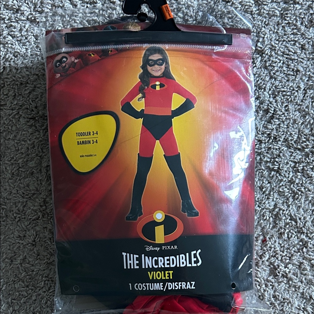 The Incredibles Violet Costume Size 3-4 Toddler